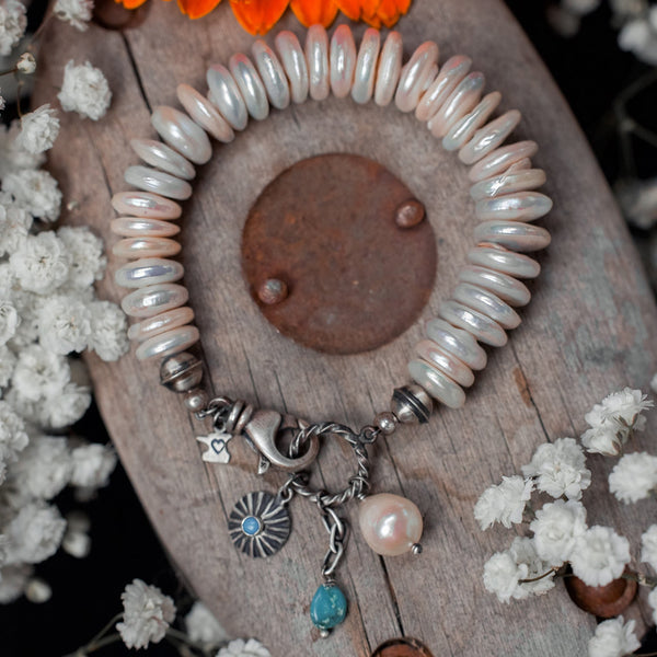 Treasure of the Sea and Sky Bracelet in Pearl