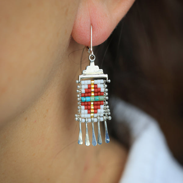 Little Canyon Earrings with Turquoise