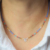 Seed Bead Necklace with Moonstone
