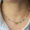 Seed Bead Necklace with Prehnite