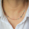 Little Birds Necklace with Peach Moonstone