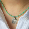 Amulet Necklace in Chrysoprase