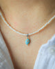 Fresh Water Pearl Necklace with Turquoise