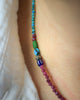La Luna Amulet Necklace in Ruby and Turquoise