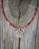 Amulet Necklace in Rhodochrosite