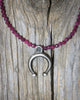La Luna Amulet Necklace in Ruby and Turquoise