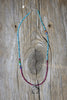 La Luna Amulet Necklace in Ruby and Turquoise