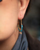 Arco Earrings with Turquoise and 24k vermeil