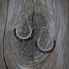Arco Earrings with Garnet