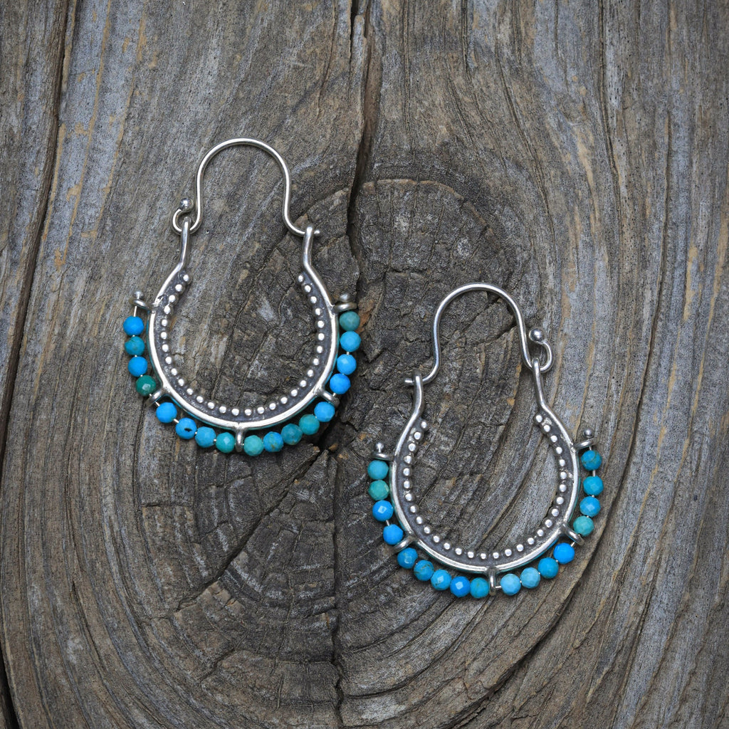 Arco Earrings with Turquoise