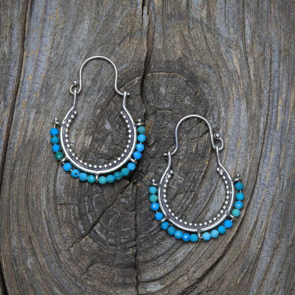 Arco Earrings with Turquoise