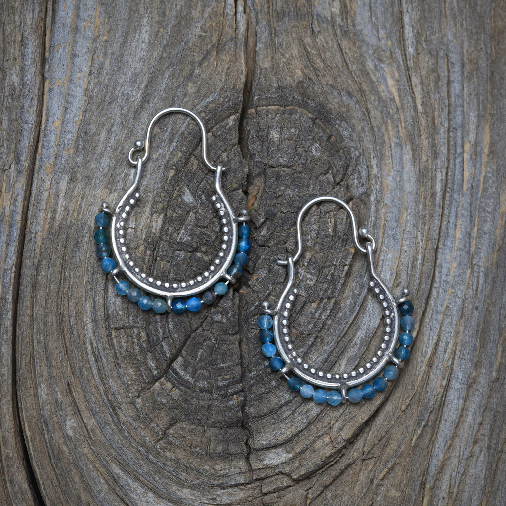 Arco Earrings with Kyanite