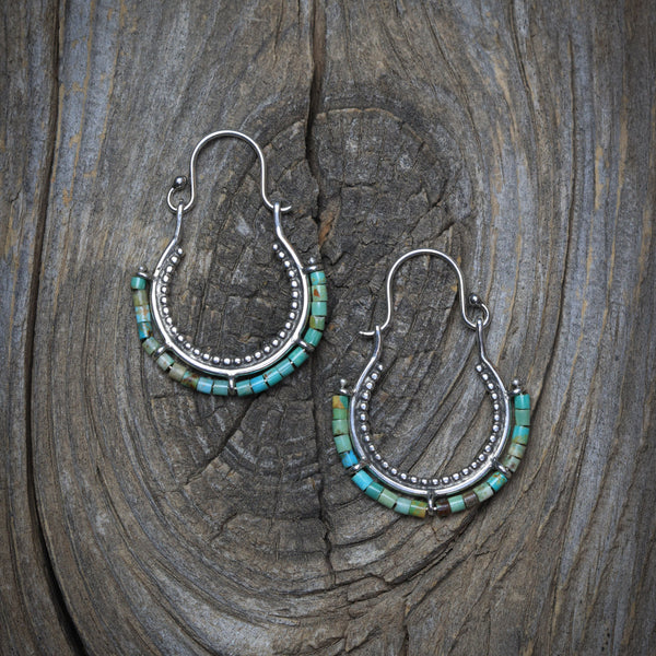 Arco Earrings with Elisa Turquoise