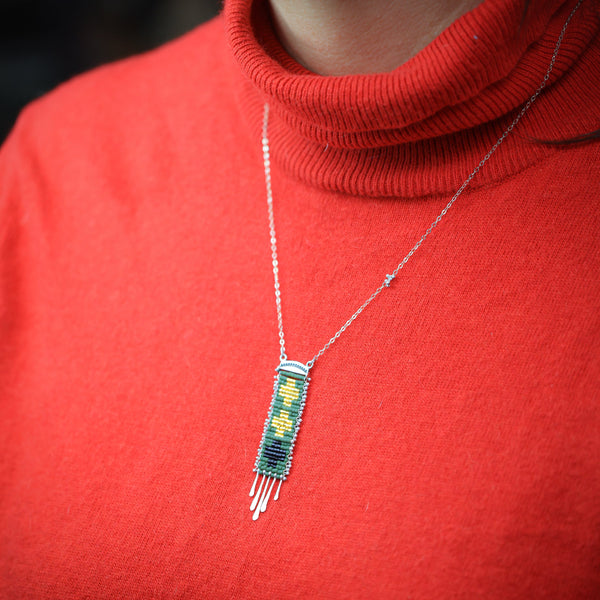 Golondrinas Necklace in Green