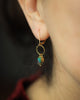 Pétalo Fringe Earrings in Turquoise and 24k Vermeil