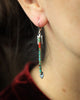 Twin Arrows Earrings with Elisa Turquoise and Apple Coral