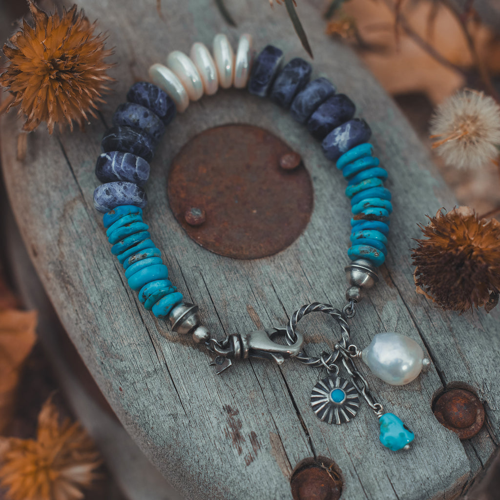 Sodalite Treasure of the Sea and Sky Bracelet