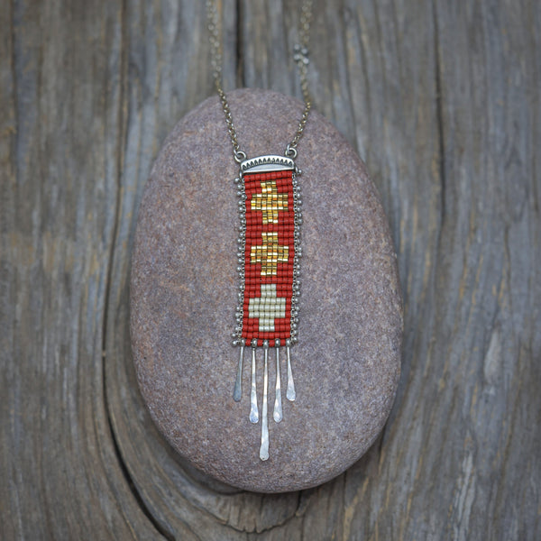 Golondrinas Necklace in Red
