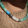 Treasure of the Sea and Sky Necklace with Chrysoprase