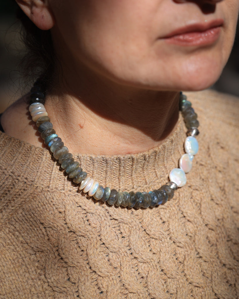 Treasure of the Sea and Sky Necklace with Labradorite