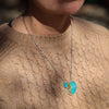 Kingman Turquoise Heart Necklace