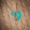 Kingman Turquoise Heart Necklace