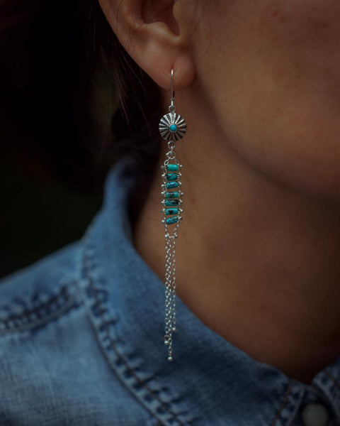 La Medusa Earrings with Turquoise