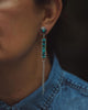 La Medusa Post Earrings with Turquoise