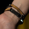 Gold Serape Double Wrap Bracelet with Labradorite