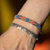 Serape Double Wrap Bracelet with Turquoise