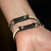 Metalics Serape Double Wrap Bracelet with Labradorite