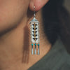 Long Mini Sacred Peak Earrings with Turquoise