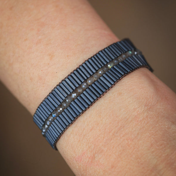 Skipping Stones Bracelet With Labradorite