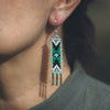 El Recuerdo Earrings in Green