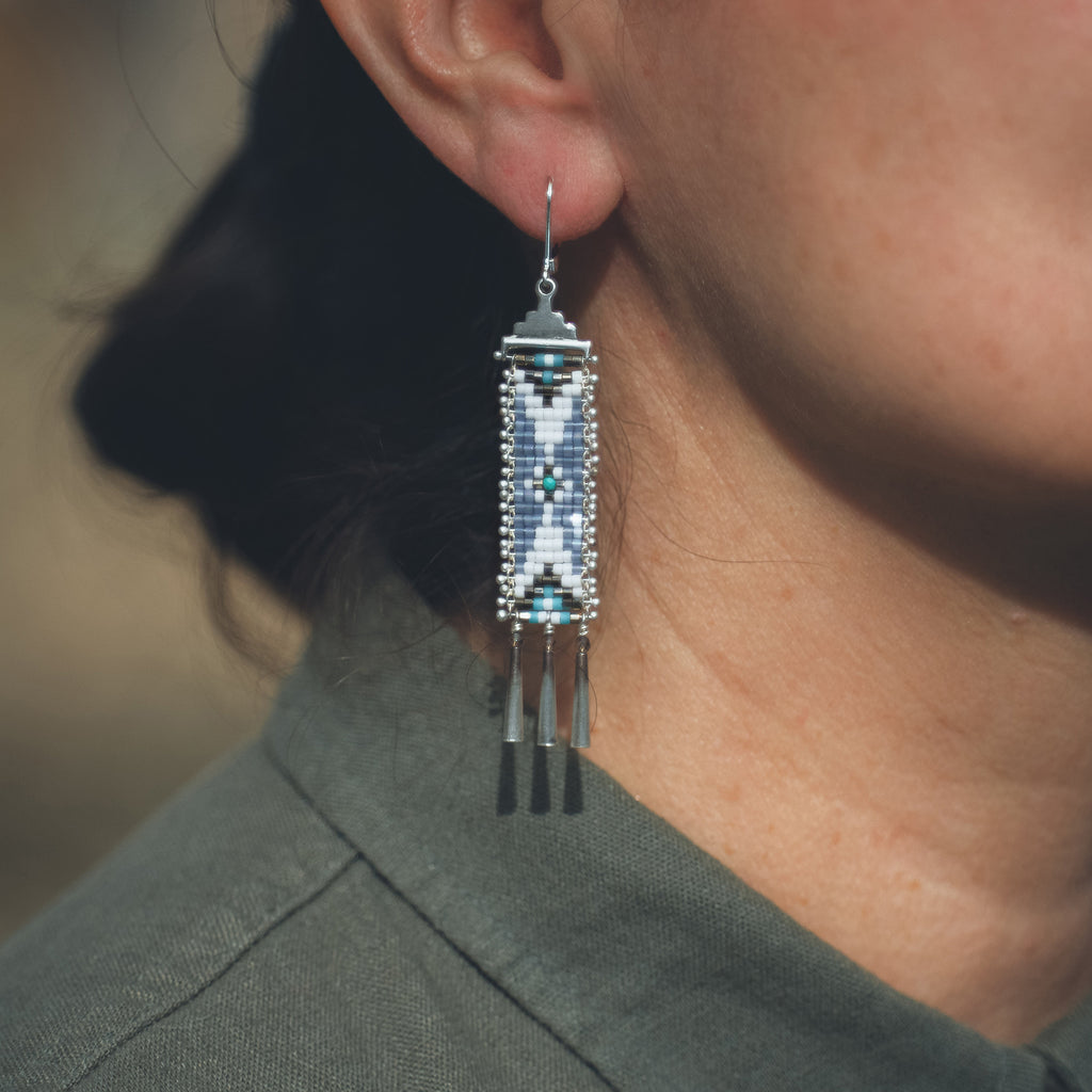 El Recuerdo Earrings in Blue