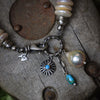 Treasure of the Sea and Sky Bracelet in Pearl with Seam Beads