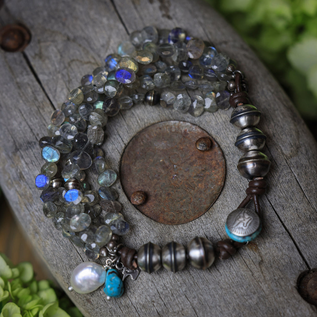 Mixed Media Labradorite Bracelet