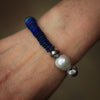 Lapis & Pearl Treasure of the Sea and Sky Bracelet