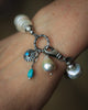 Treasure of the Sea and Sky Bracelet in Pearl with Seam Beads