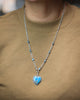 La Bala Necklace with Kingman Turquoise Heart