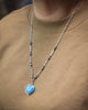 La Bala Necklace with Kingman Turquoise Heart