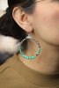 Hoops with Turquoise