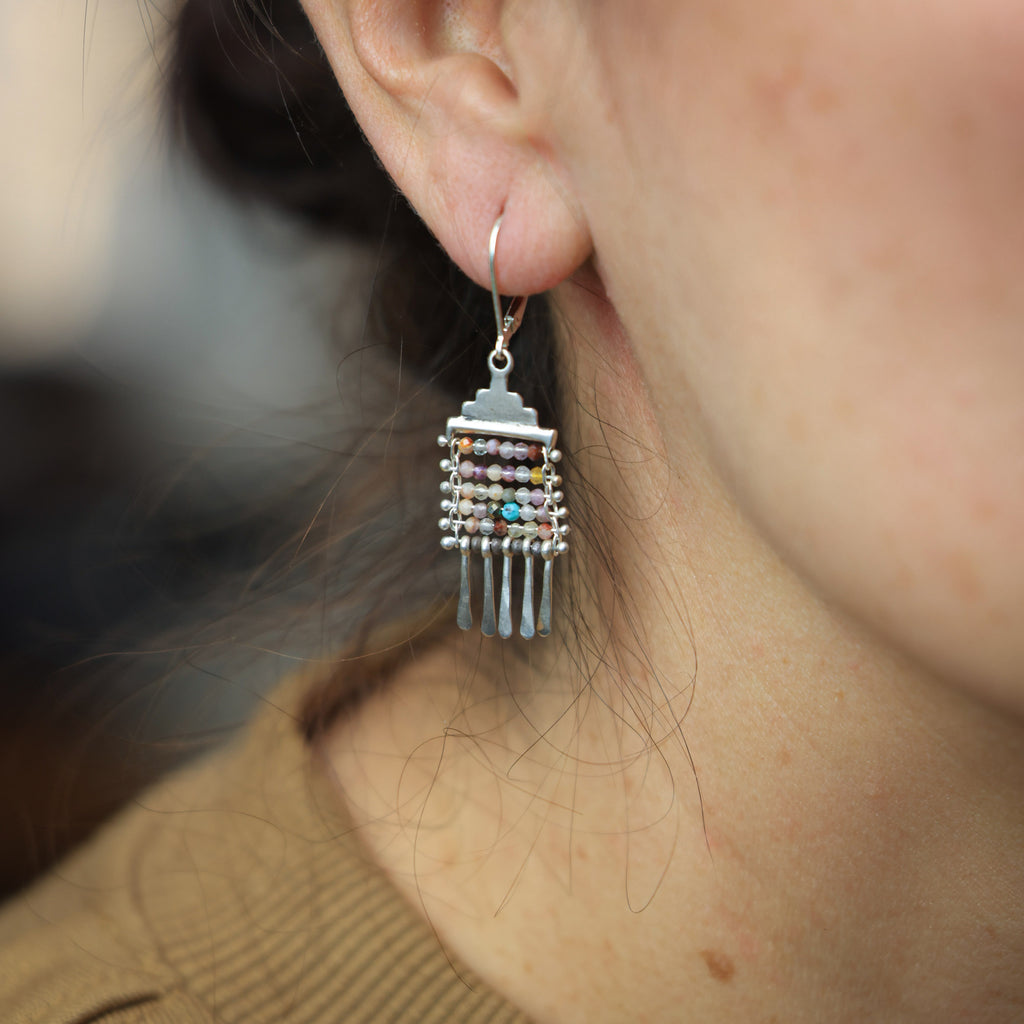 Petite Auralite Bead Earrings