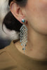 Small Pearl Waterfall Chandelier Post Earrings