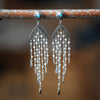 Small Pearl Waterfall Chandelier Post Earrings