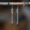 Twin Arrows Earrings with Labradorite