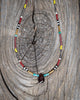 Seed Bead Necklace with Garnet