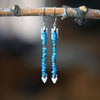 Twin Arrows Earrings with Sleeping Beauty Turquoise