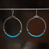 Hoops with Turquoise & Labradorite