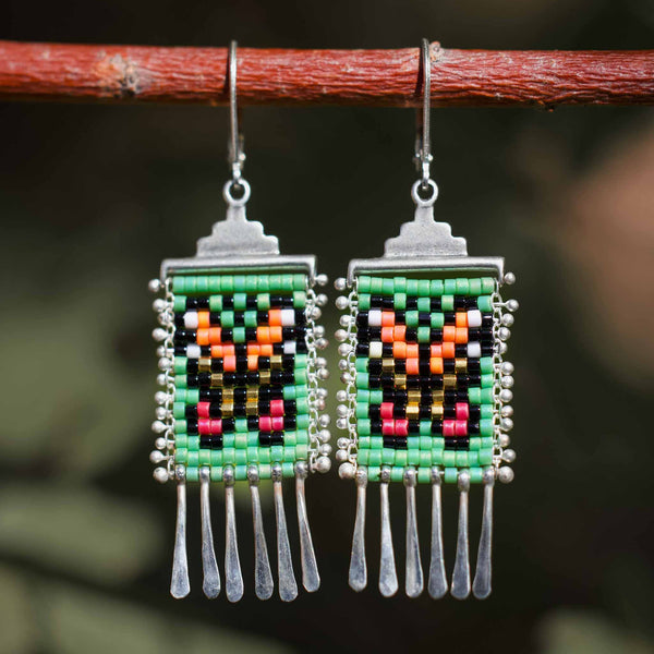 Mariposa Earrings in Green